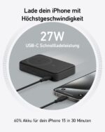 Anker MagGo 10.000mAh Power Bank – 15W Qi2 kabelloses Laden für iPhone – Bild 5