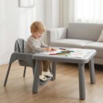 YALION Kinderhochstuhl 2-in-1 mit Tablett – Höhenverstellbar für Babys 6-36 Monate – Bild 6