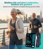 YONLO Automatisches Oberarm-Blutdruckmessgerät mit 2 Manschetten – Für die ganze Familie – Bild 8