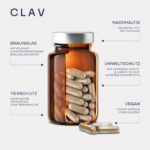CLAV® 5-HTP 100 mg Kapseln – 120er Pack mit Vitamin B6 – Nerven & Psyche – Bild 5