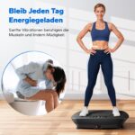 MERACH Vibrationsplatte – Kompakt, leise Trainingsplatte mit Fernbedienung & LED-Display – Bild 4