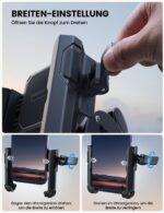 Lamicall Handyhalterung Fahrrad & Motorrad mit 1s Schnellspanner – Universal 360° Halter für iPhone & Samsung – Bild 3