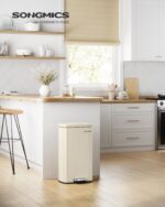 SONGMICS Treteimer 30 Liter mit Softclose-Deckel – Edelstahl Mülleimer für die Küche – Bild 2