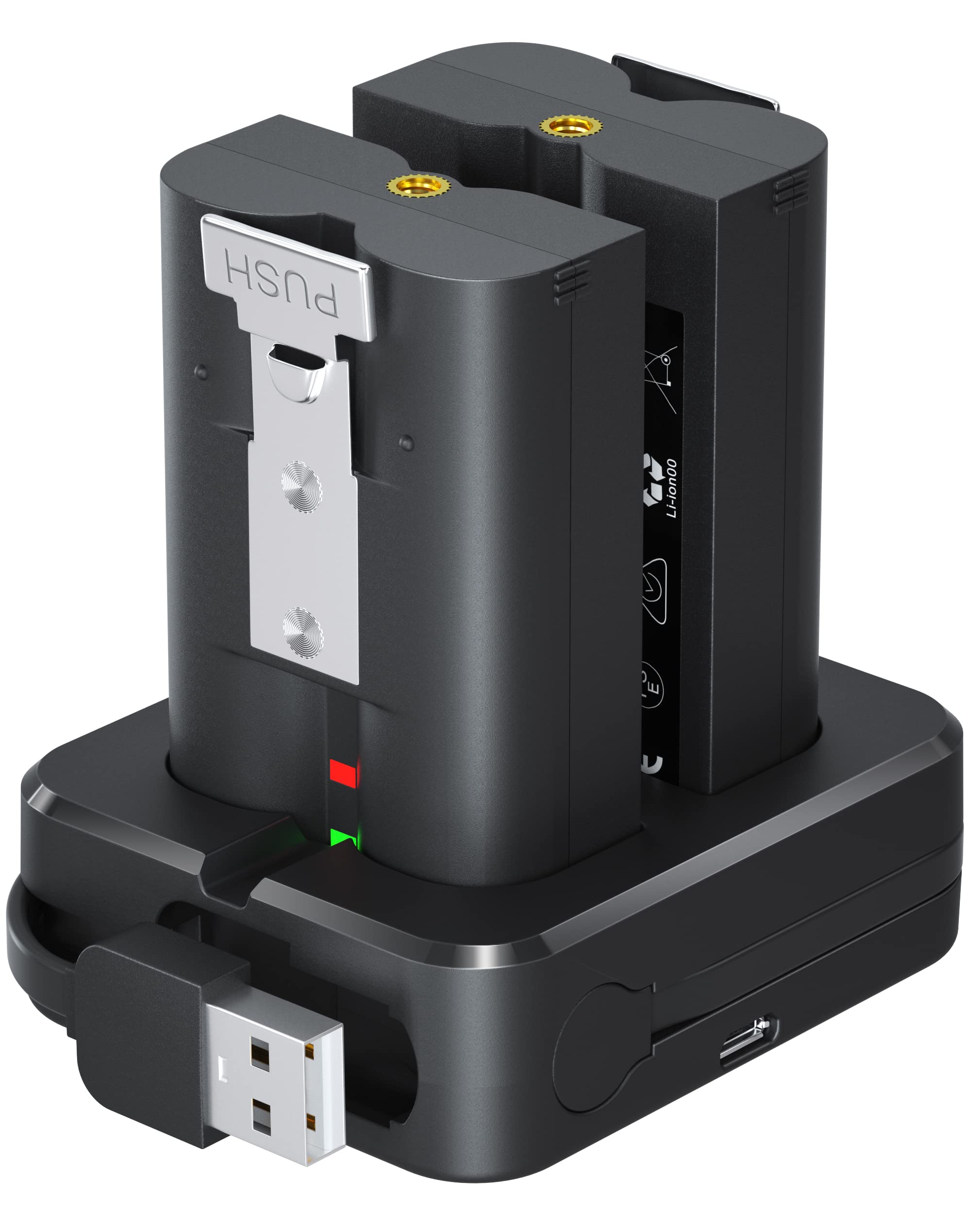 71xNp66UfjL._SY2500_.jpg 2x 6040mAh Akku mit Dual-Ladestation für Ring Video Doorbell 2/3/4 – Professionelle Ersatzbatterien – Bild 1