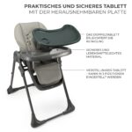 Kinderkraft TUMMIE 2-in-1 Hochstuhl – Kombihochstuhl & Liegesitz ab Geburt – Bild 6