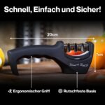 Lantana Smart Sharp Messerschärfer – 3-Stufen Küchenmesserschärfer für perfekte Schärfe – Bild 2
