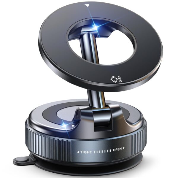Jononser Magnetische Auto-Handyhalterung – 360° drehbar, Nano-Gel Saugnapf, MagSafe kompatibel
