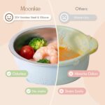 Moonkie Baby-Schalen Edelstahl 4er-Pack mit Silikondeckel & Saugbasis – BPA-frei ab 4 Monaten – Bild 6