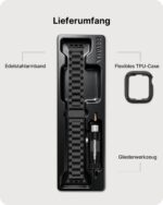 Fullmosa Edelstahl-Armband für Apple Watch 38–49 mm – Premium Metallband mit Gliederketten – Bild 6