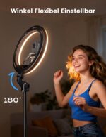 Acrhkoor 10,2" Ringlicht mit 192 cm Aluminium-Stativ – Professionelles LED-Licht für Content Creation – Bild 5