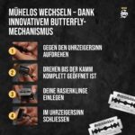 Störtebekker® Premium Rasierhobel Hamburg – Testsieger mit 10 Klingen & Leder-Etui – Bild 3