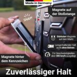 Ivality Magnetischer Kennzeichenhalter Rahmenlos – TÜV geprüft bis 350 km/h – Bild 3