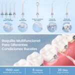 Vimmk Professional Munddusche IPX7 – Elektrische Zahnreinigung mit 5 Druckstufen & USB-C – Bild 6