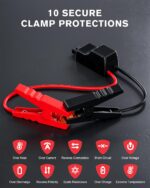 Povasee 6000A Starthilfe Powerbank für Pkw – Auto Jump Starter 12V mit LED & USB – Bild 4
