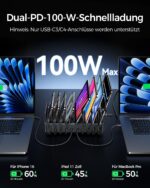 Rocoren 400W Ladestation mit 10 Anschlüssen – Schnellladen für bis zu 10 Geräte – Bild 2