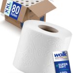wolk Toilettenpapier 3-lagig 80 Rollen – XXL Vorratspack plastikfrei & ergiebig