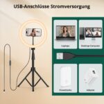 ATUMTEK 12" Ringlicht mit 63" Stativ – Professionelle LED-Beleuchtung für Content Creator – Bild 3