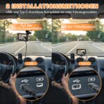 Zacro Baby Autospiegel 1080P HD mit Nachtsicht – Rückbank Monitor USB-C – Bild 2