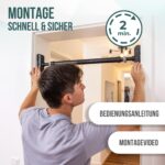 PULLUP & DIP Klimmzugstange Türrahmen – Schraubloses Türreck mit gepolsterten Griffen bis 200 kg – Bild 7