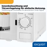 Exquisit Mikrowelle 700 W, 20 L – Kompakte Bedienung mit 5 Leistungsstufen & Auftaufunktion – Bild 7