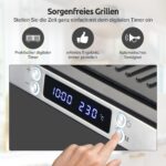 Olvy Sandwichmaker XXL – 3-in-1 Kontaktgrill mit 180° Öffnung & Temperaturregelung – Bild 7