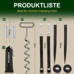 SCHINTILLO Sturmsicherung für Thule Omnistor – 39 cm Spiralbodenanker & 414 cm Gurte – Bild 5