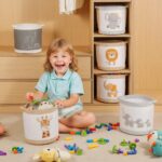 Tidelit 3-teiliges Aufbewahrungskorb-Set mit Tiermotiven – Kinderzimmer Organizer für Spielzeug & Kleidung – Bild 6