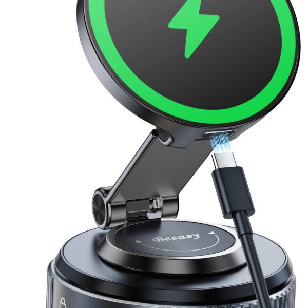 Beeasy MagSafe Autohalterung 15W – Wireless Ladegerät & Handyhalter für iPhone 12-17