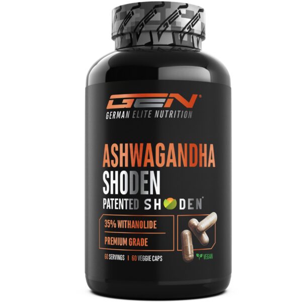 Ashwagandha Shoden® 300 mg – 60 Kapseln mit 35% Withanolide | GEN German Elite Nutrition