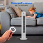 MEDION E11 TF Turmventilator mit Fernbedienung – 45W Standventilator mit Schlafmodus – Bild 4