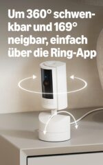 Ring Pan-Tilt Indoor Camera – 360° Innensicherheitskamera mit HD-Nachtsicht für Haustierbesitzer – Bild 2