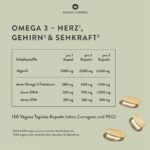 SUNDAY NATURAL Omega 3 Vegan Forte – 120 Softgel Kapseln mit 700 mg DHA + 360 mg EPA – Bild 3