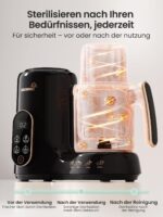 Grownsy Babynahrungszubereiter mit Doppel-Dampfkorb – Dampfgarer, Pürierer & Sterilisator – Bild 7