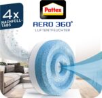 Pattex AERO 360° Neutral Tabs 4er-Pack – Luftentfeuchter-Nachfülltabs mit Geruchsneutralisierung – Bild 2