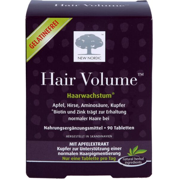 NEW NORDIC Hair Volume Haarwachstum – 90 Tabletten mit Procyanidin & Biotin