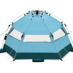 qeedo Quick Bay Pro Strandmuschel – UV80 Sonnenschutz für 3 Personen mit Quick-Up System – Bild 12