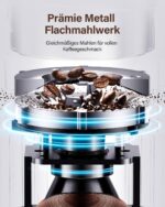 SHARDOR Elektrokaffeemühle mit 25 Mahlstufen & Digitalanzeige – 200g Bohnenbehälter – Bild 2
