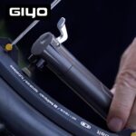 GIYO Super Micro Fahrradreifenpumpe Teleskop – 80 PSI MTB Pumpe mit Presta & Schrader – Bild 7