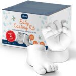 Niimo 3D Gipsabdruck Baby Hand und Fuss – Detailgetreues Erinnerungsset für Neugeborene