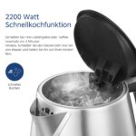 Midea Wasserkocher 1.7L Edelstahl – 2200W Schnellkochfunktion mit Trockenlaufschutz – Bild 5