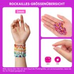 Dazhqp Perlenset 45000 Perlen mit 144 Farben – DIY Armbandset für Kinder & Erwachsene – Bild 6