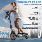 TODIMART T3 E-Scooter mit ABE – 30 km Reichweite, 350W Motor & Dualbremssystem für Erwachsene – Bild 5