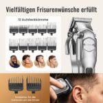 Jack & Rose Profi-Haarschneider kabellos – IPX7 wasserdicht, USB-Akku, Bart & Haar für Männer – Bild 7