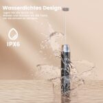 Maestri House Wiederaufladbarer Milchaufschäumer – Elektrischer Schaummacher aus Edelstahl – Bild 6