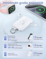 RORRY Powerbank 10000mAh mit PD 20W Schnellladung & Apple Watch Wireless Charger – Bild 4