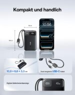 Baseus FC11 Powerbank 45W 20000mAh – Dual USB-C Kabel, Schnellladung für iPhone & Samsung – Bild 4