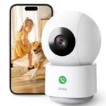 aosu 2K Überwachungskamera Innen mit 5G/2.4GHz WLAN – 360° Heimüberwachung für Familie & Haustiere