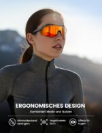 Lamicall Selbsttönende Fahrradbrille – UV400 Sportbrille mit TR90 Ultraleichtrahmen – Bild 5