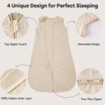 Unnivoll Babyschlafsack 1.5 Tog 67 cm 2er Pack – Wärmeschlafsack für Neugeborene 0-6 Monate – Bild 3