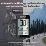 CYCPLUS GPS Fahrradcomputer mit ANT+ & Bluetooth 5.0 – 100h Akkulaufzeit, IP67 wasserdicht – Bild 8